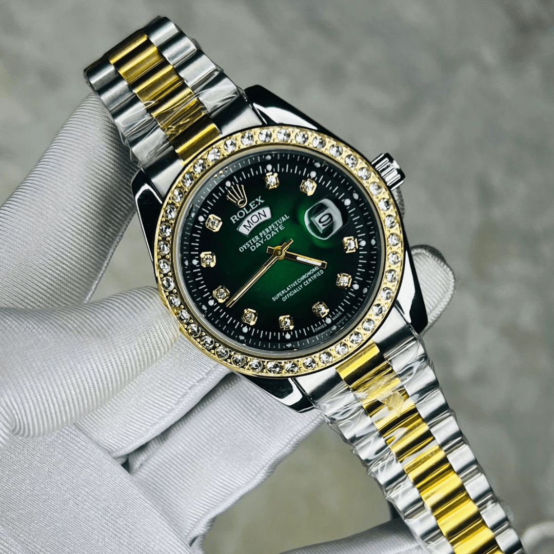 Rolex Quartz Movement Stainless Steel Analog Watch